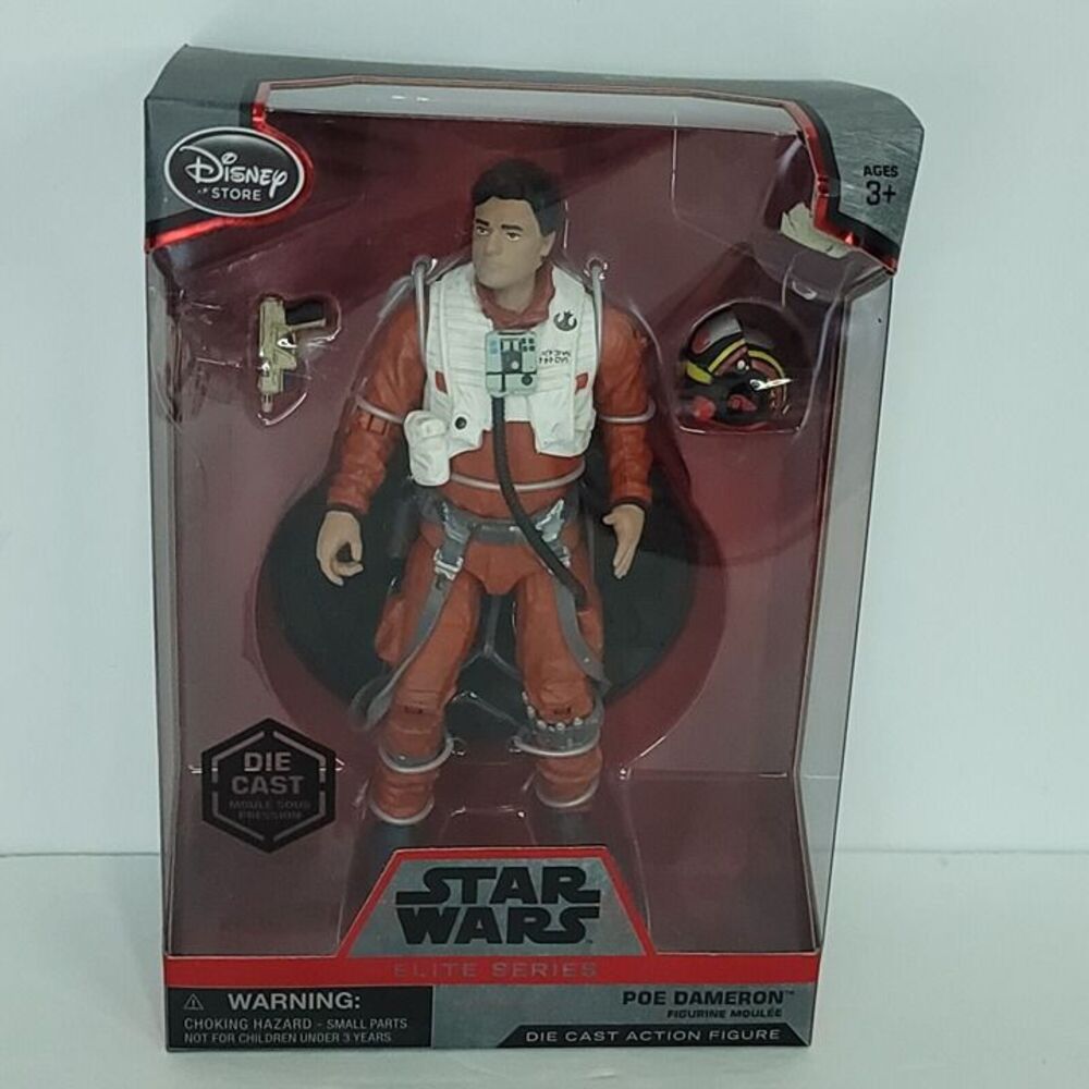 Star Wars Elite Series Poe Dameron Die Cast Disney  Action Figure Bubble Dent